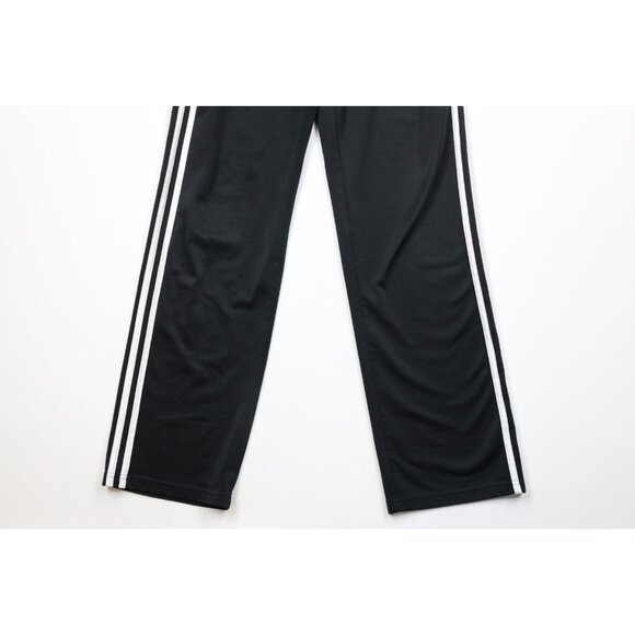 Vintage Adidas Mens Small Spell Out Striped Flared Sweatpants Black AS IS - Picture 4 of 13